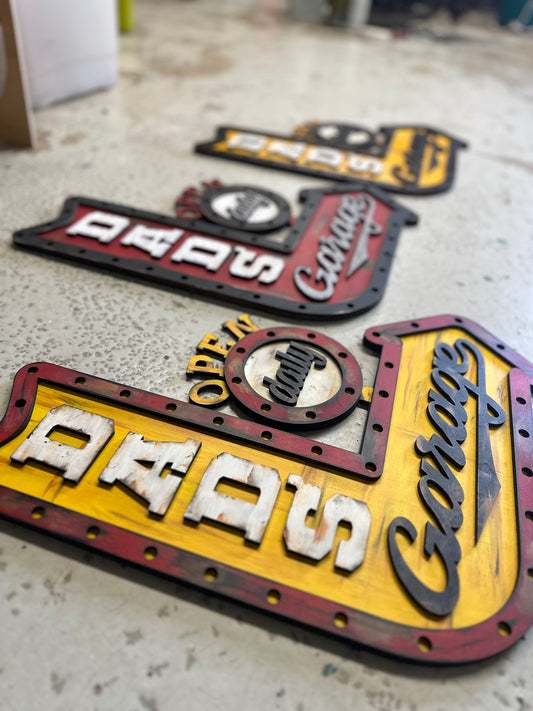 Retro Dads Garage Sign