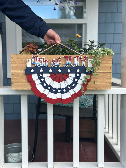Patriotic Bunting Hanger
