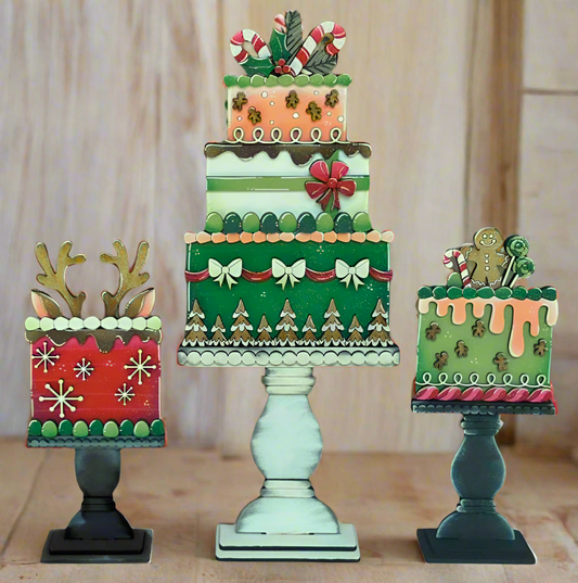 Interchangeable Cake Stand Trio