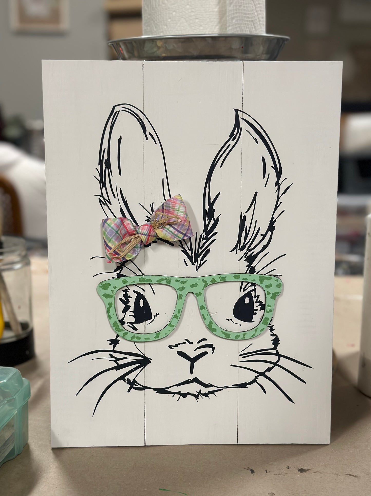 Bunny with glasses