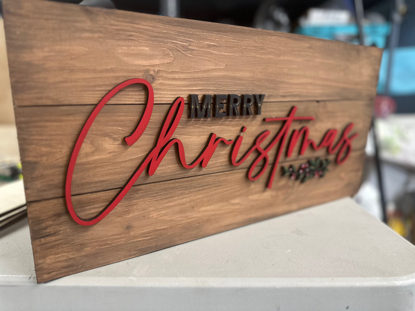 Merry Christmas Pallet Sign