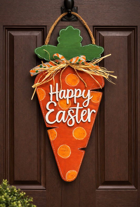 Personalized Carrot Doorhanger