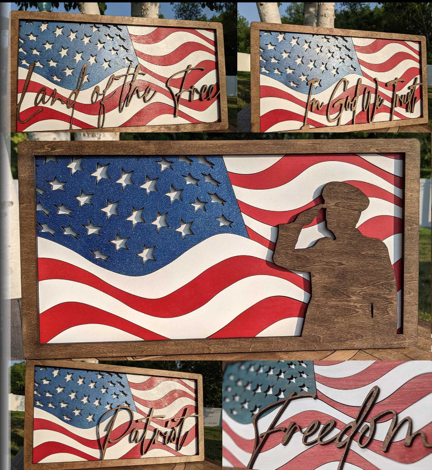 American Flag Wall Art