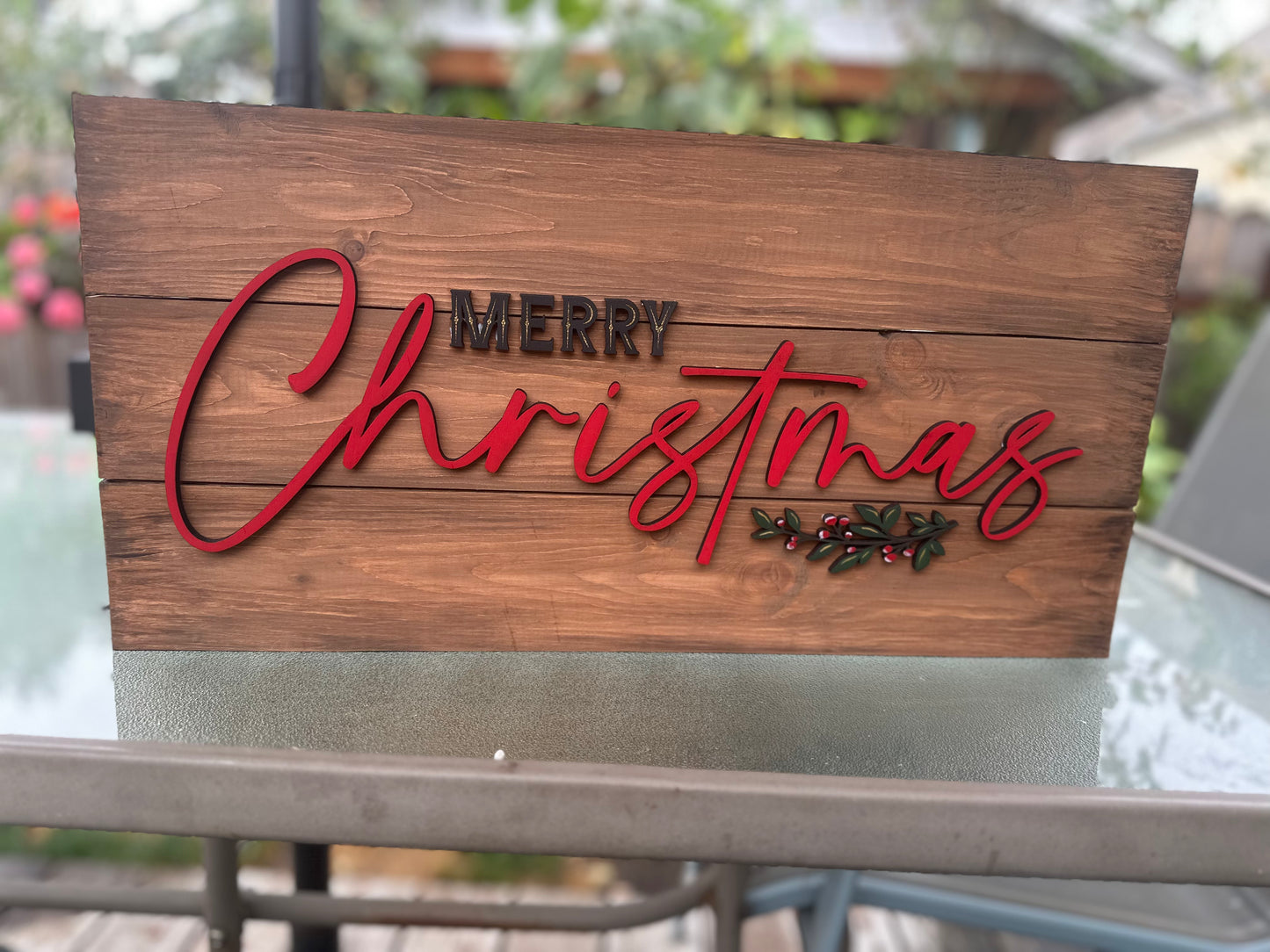 Merry Christmas Pallet Sign