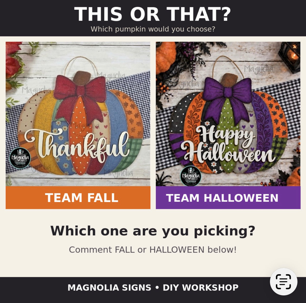 Patchwork Pumpkin Doorhanger