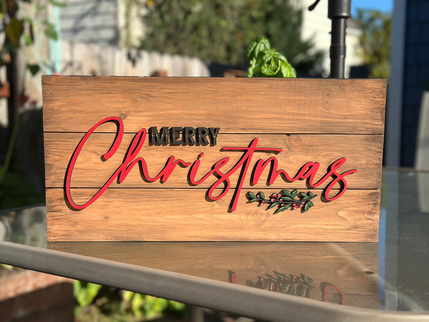 Merry Christmas Pallet Sign