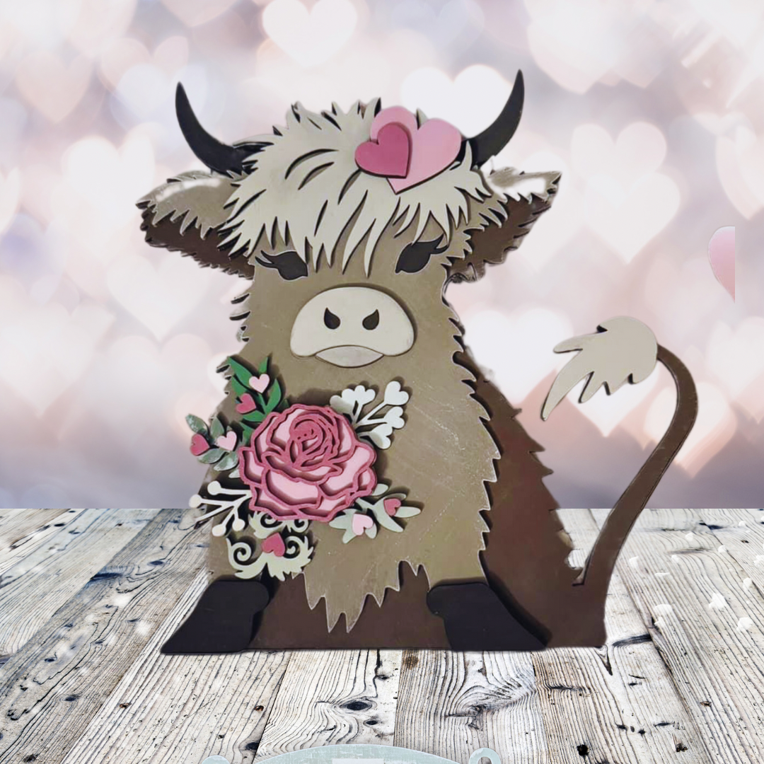 Valentine Highland Cow