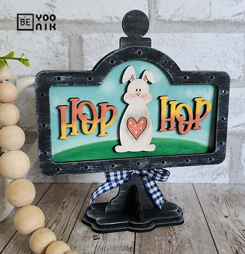 Interchangeable Mini Drop in Post Sign