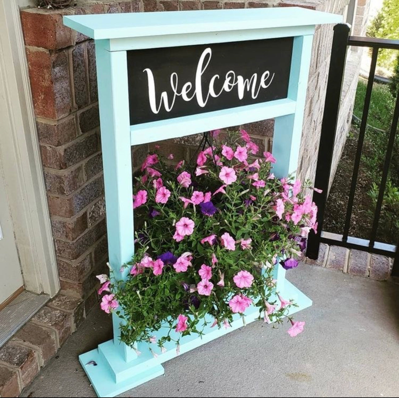 hanging flower plant stand Welcome Sign Plant Hanger – Magnolia Signs