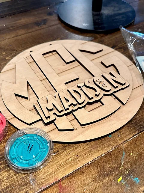 PREORDER- Monogram Kid Sign- PREORDER