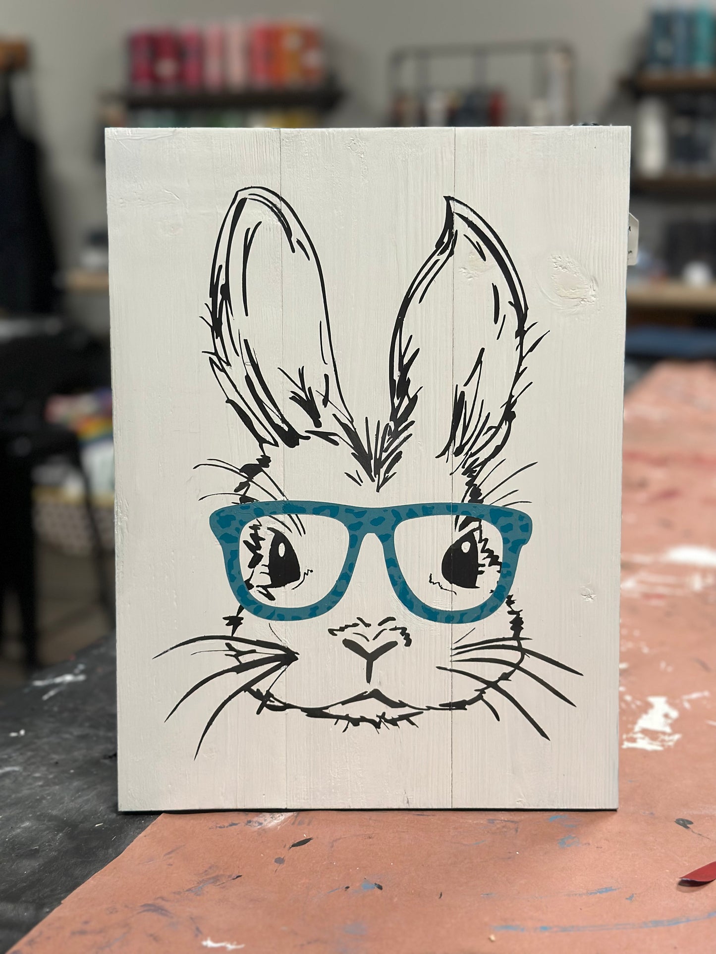 Bunny with glasses