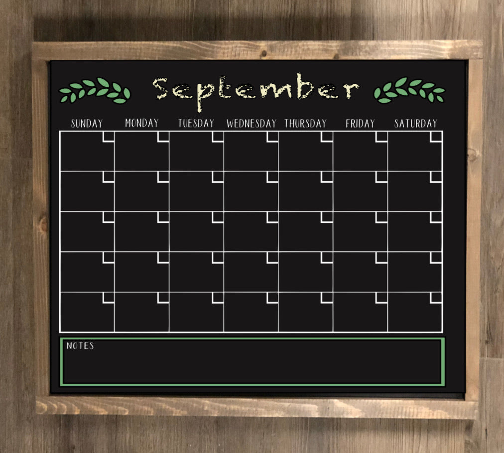 Chalkboard Calendar – Magnolia Signs