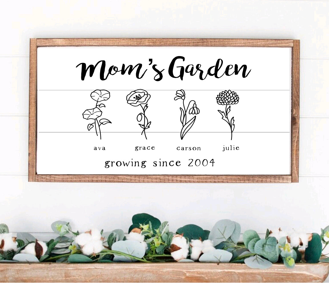 Birth Month Garden