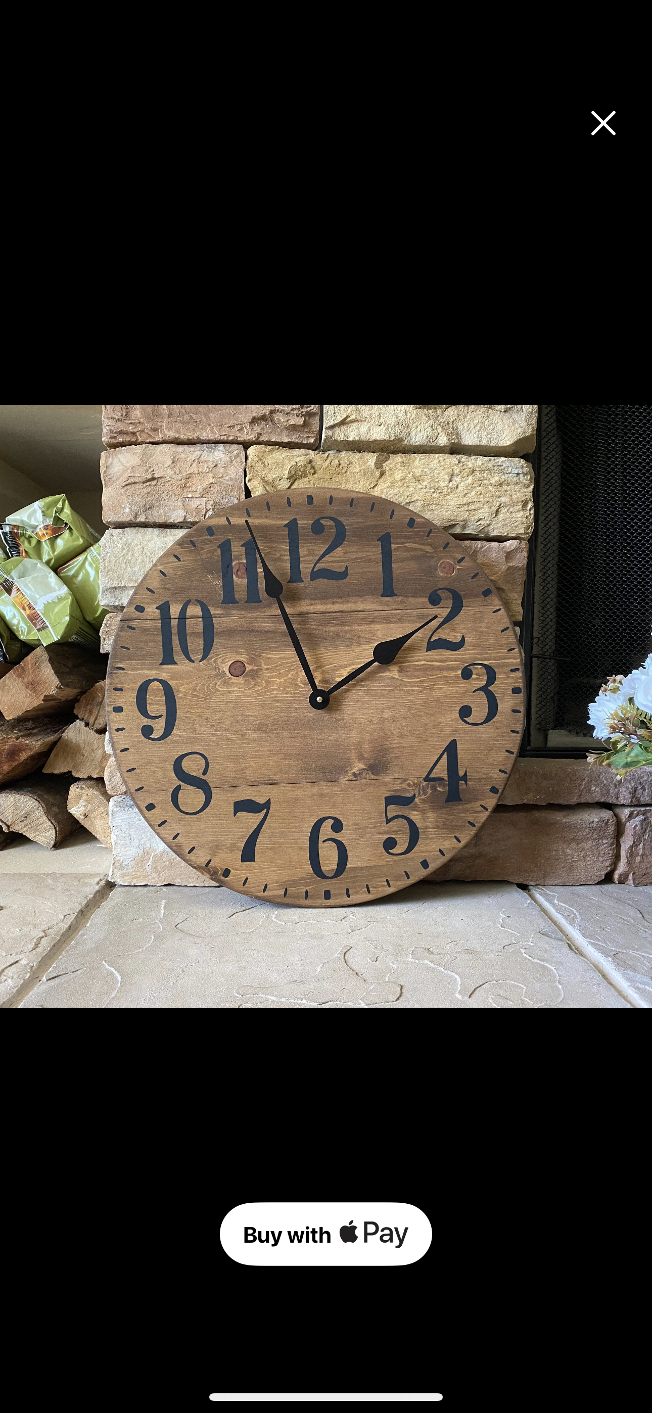 Farmhouse Style Clock- with personalization