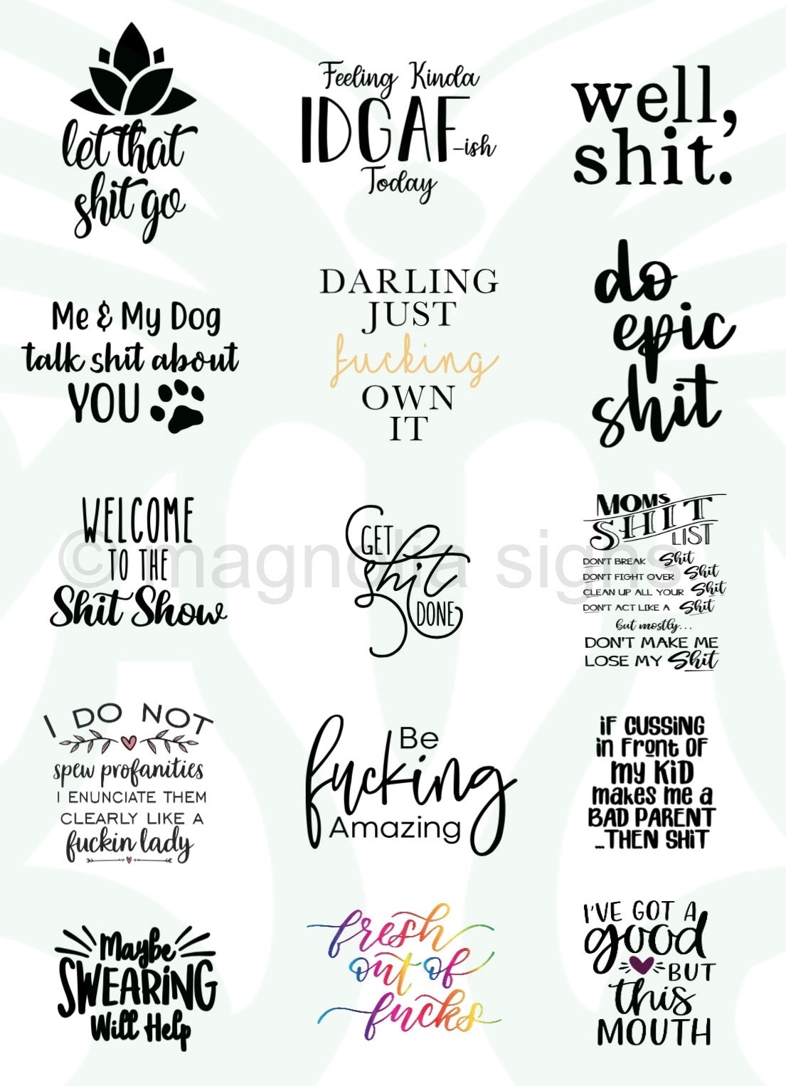 Maybe Swearing Will Help Signs