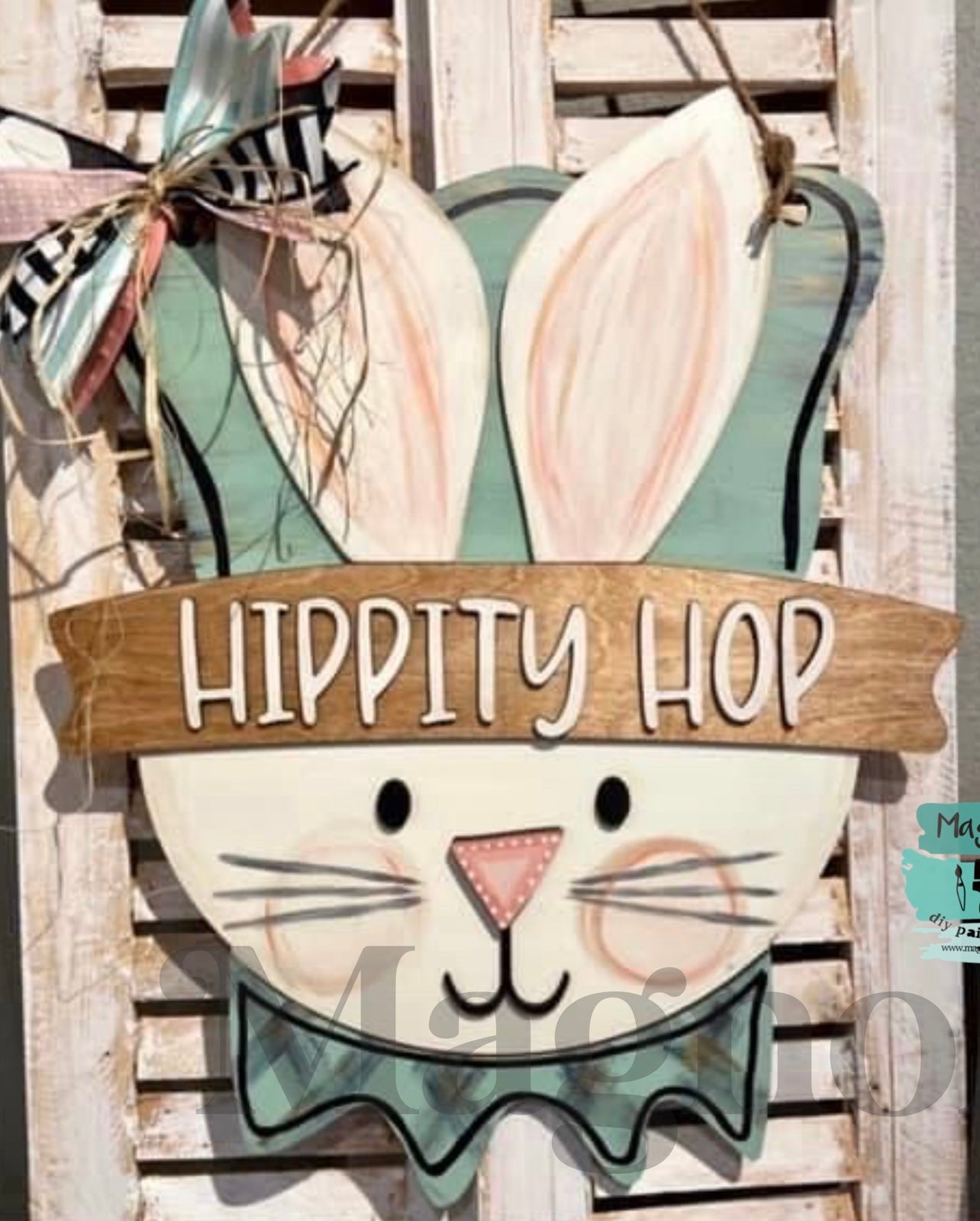 PRE-ORDER Reversible Bunny/ Uncle Sam Doorhanger- PreOrder