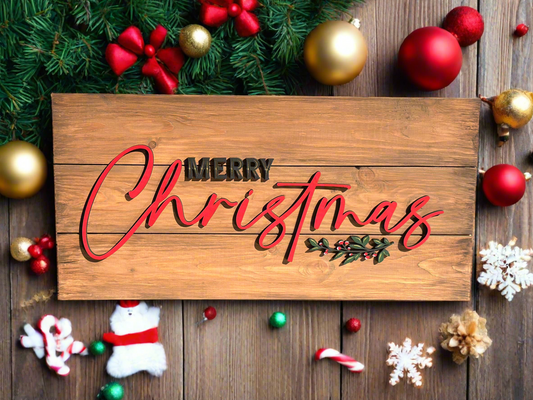 Merry Christmas Pallet Sign