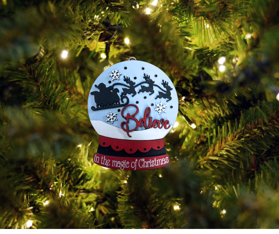 Lighted Snowglobe Ornaments