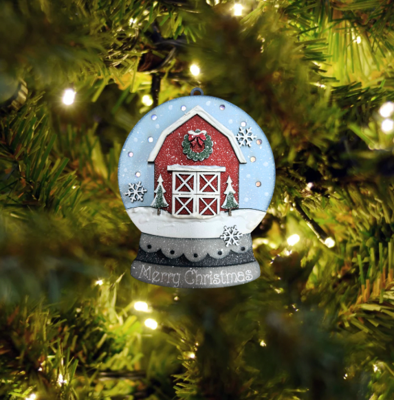Lighted Snowglobe Ornaments