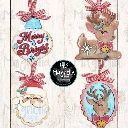 Christmas Ornament Paint-Along LIVE | Set of 4 + DIY Kit