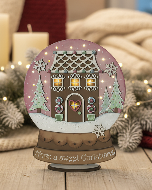 Lighted Snowglobe Shelf Sitter