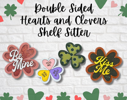 Double Sided Hearts and Clovers Sitter