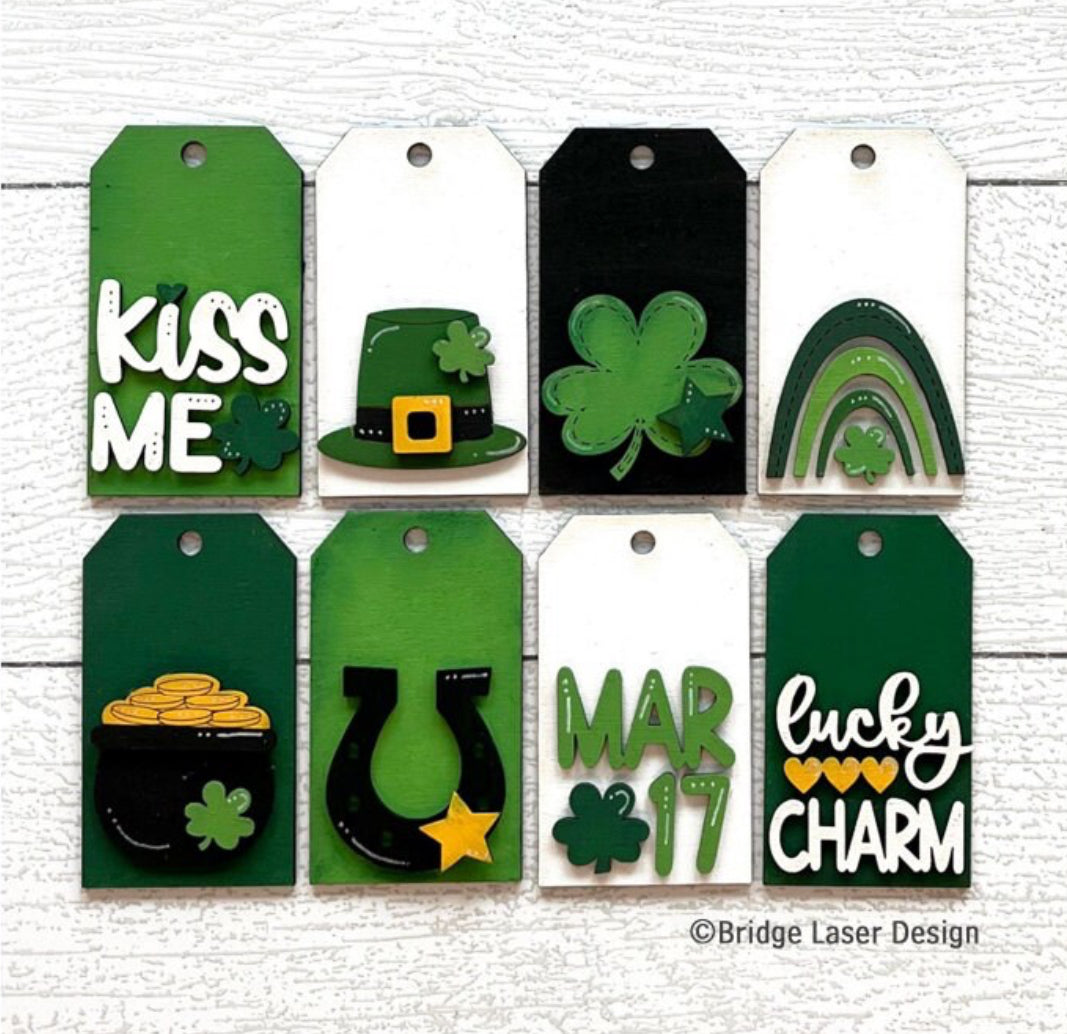 Holiday Laser Cut Tag Ornaments