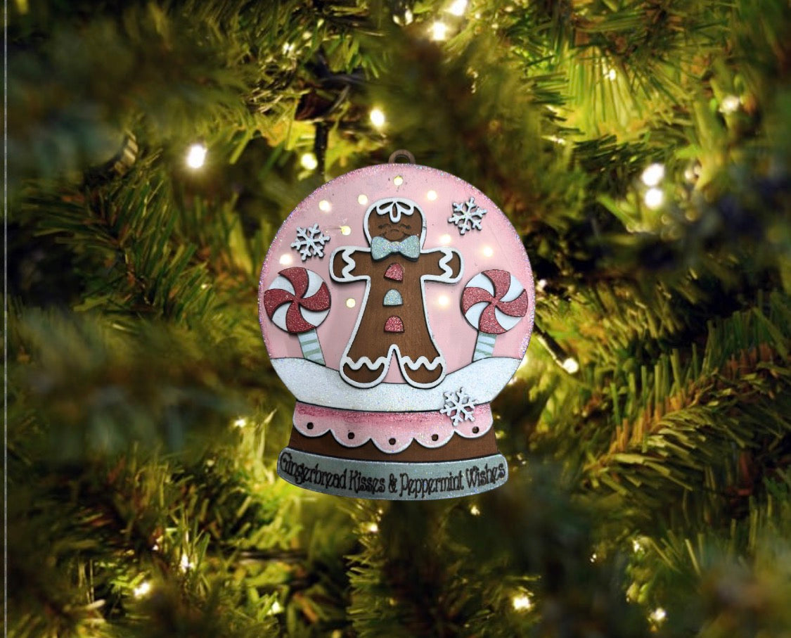 Lighted Snowglobe Ornaments