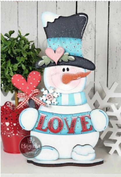 Winter Snowman Love