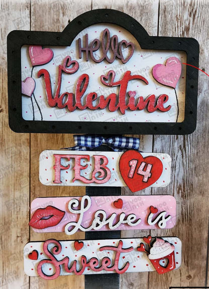 Interchangeable Mini Drop in Post Sign