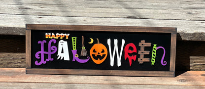 Happy Halloween Laser Cut Sign