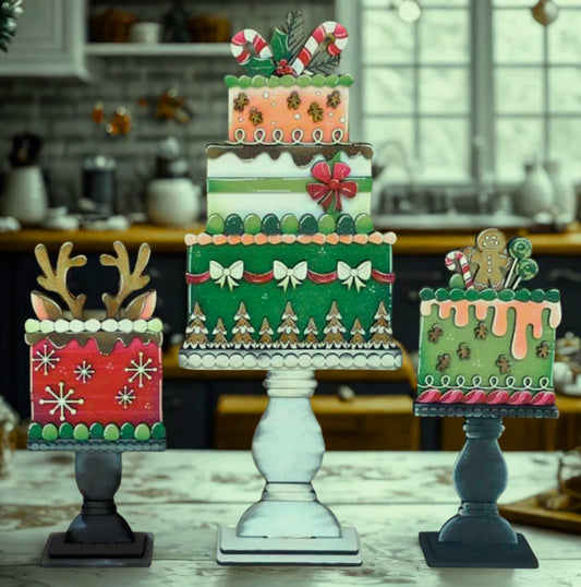 Interchangeable Cake Stand Trio