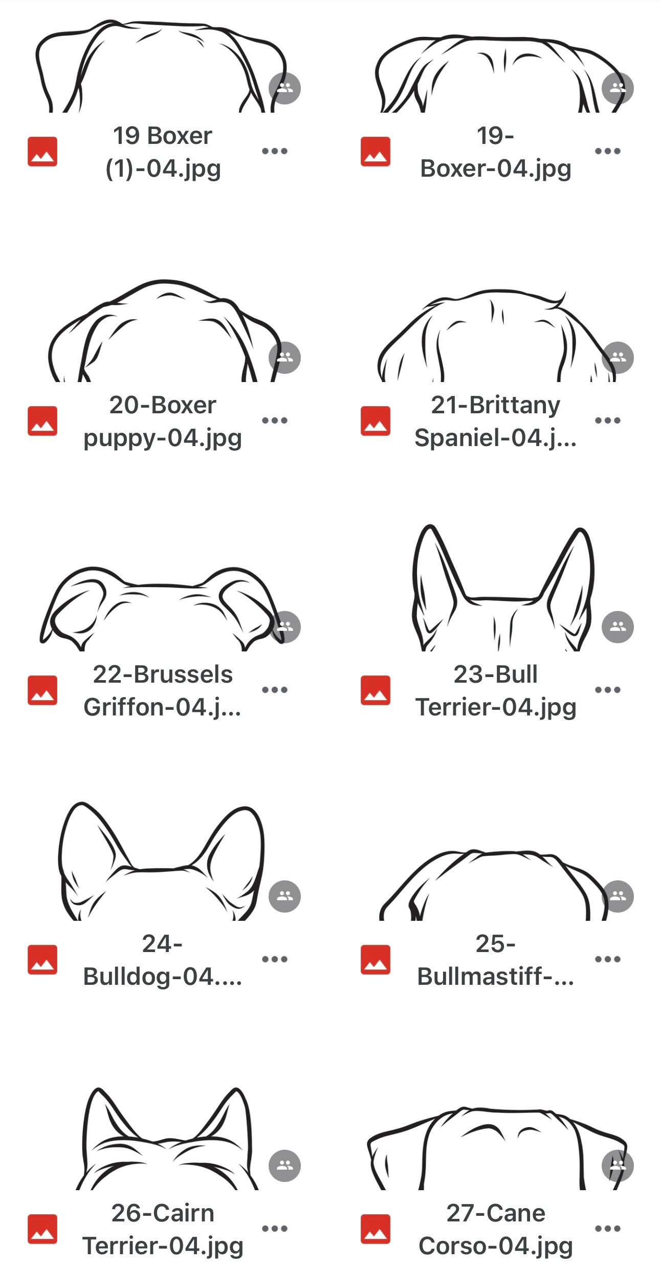 Dog Ear Ornament
