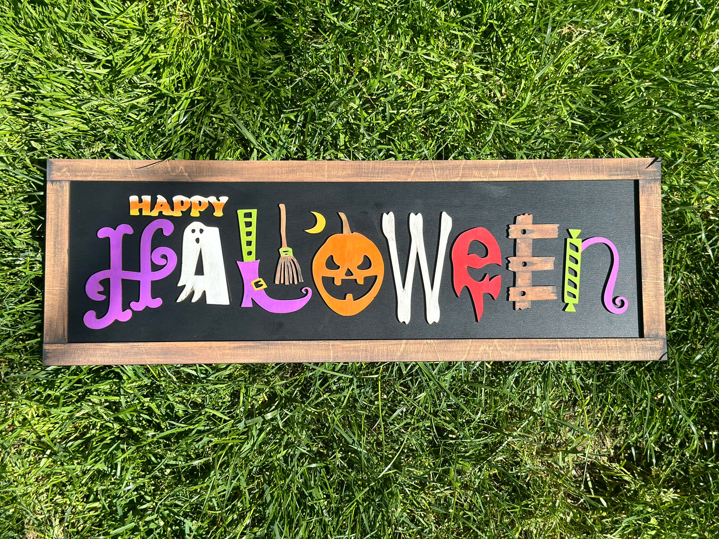 Happy Halloween Laser Cut Sign