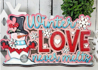 Winter Snowman Love