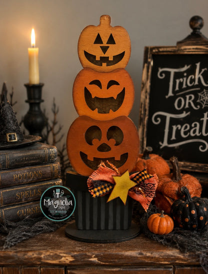 Light-Up Jack-O’-Lantern Sitter