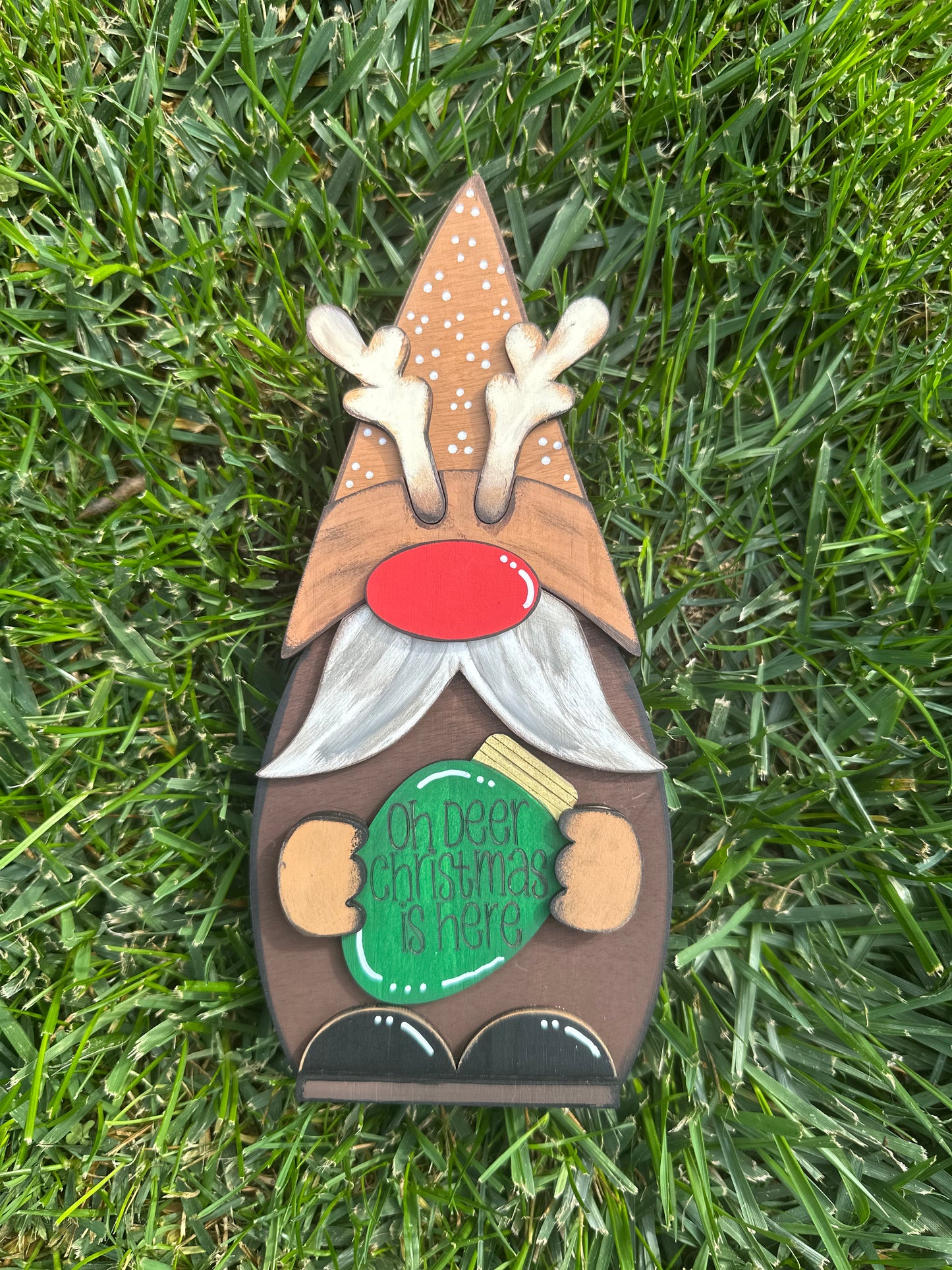 Reindeer Gnome Sitter