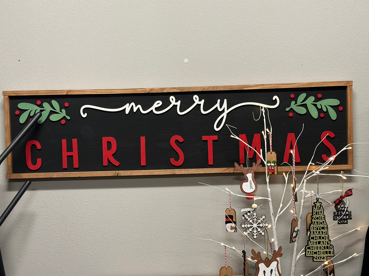 XL Merry Christmas Sign