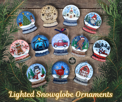 Lighted Snowglobe Ornaments