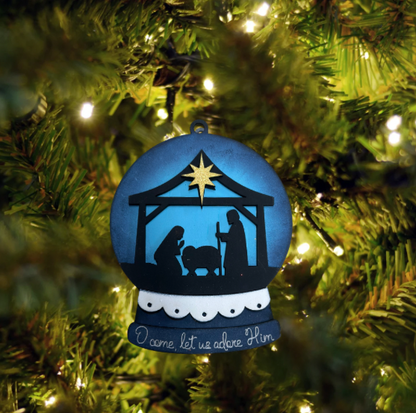 Lighted Snowglobe Ornaments