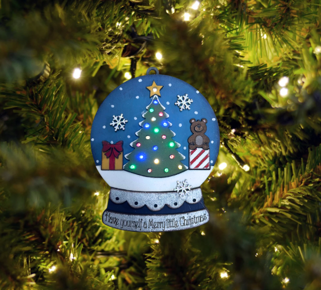 Lighted Snowglobe Ornaments