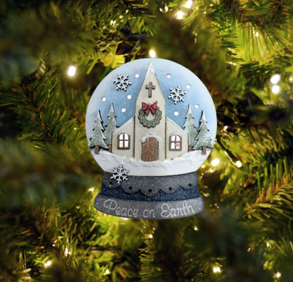 Lighted Snowglobe Ornaments