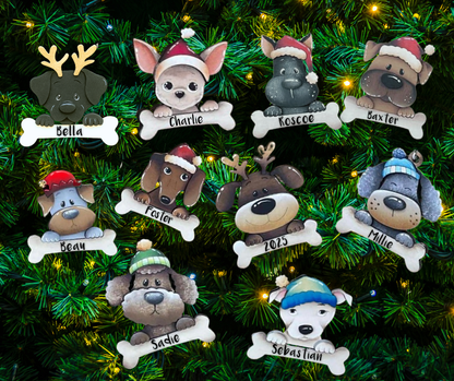 2025 Dog Name Ornaments