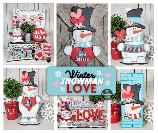 Winter Snowman Love