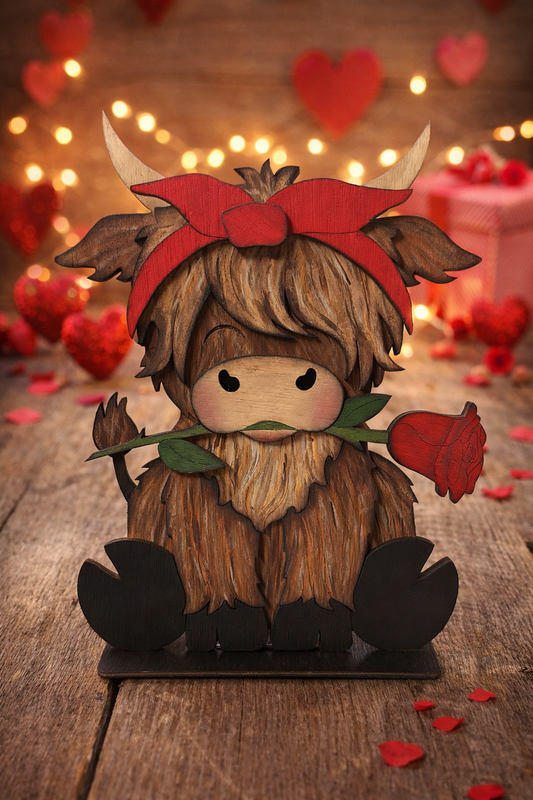 Valentine Highland Cow