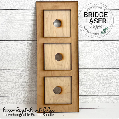 Interchangeable Squares and Frames