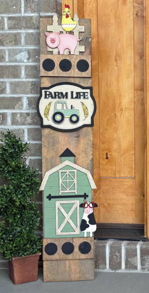 Interchangeable Porch Leaner