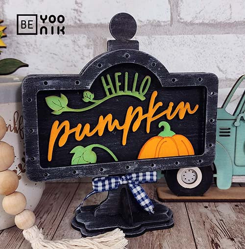 Interchangeable Mini Drop in Post Sign