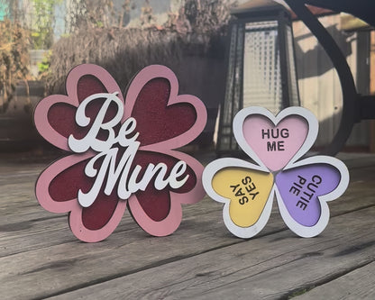 Double Sided Hearts and Clovers Sitter