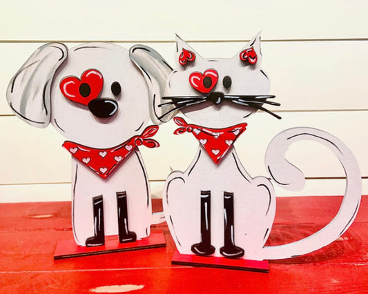 PRE-ORDER Valentine Dog and Cat Stand Up PREORDER